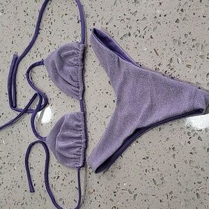 Purple sparkle bikini